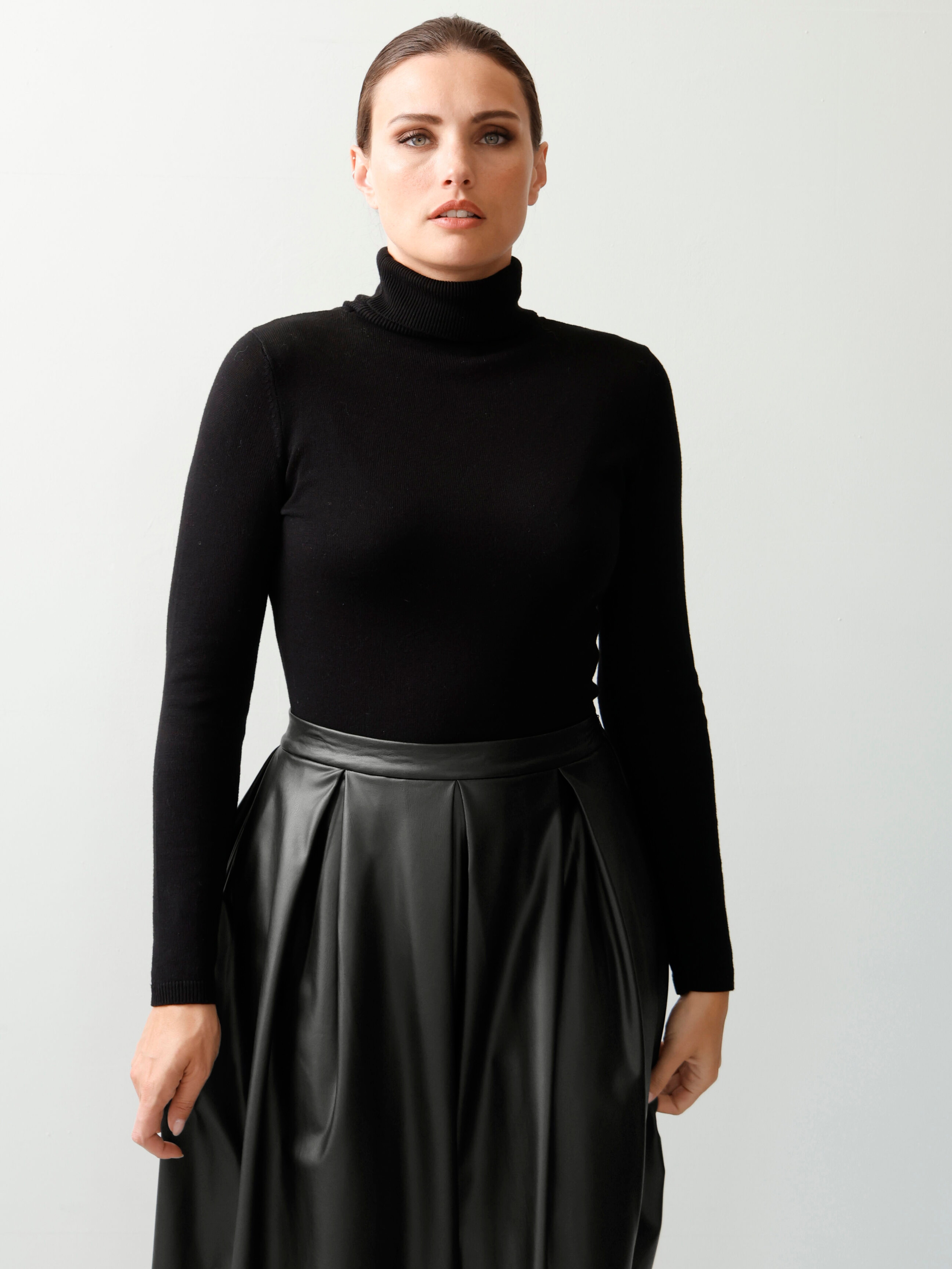 Rollkragenpullover in Feinstrickqualität