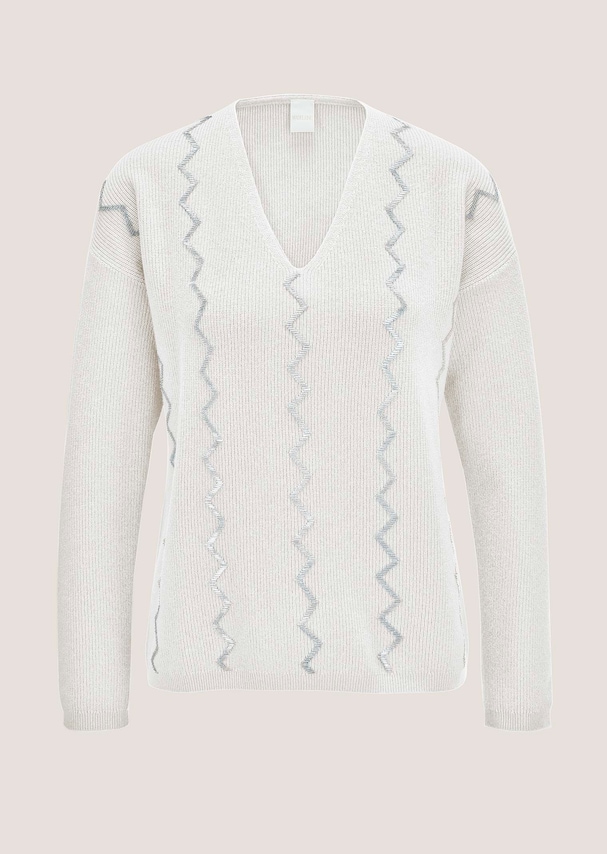 Oversize-Pullover mit aufwändiger Dekoration 5