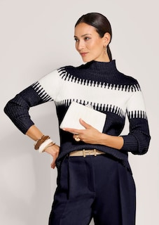 Pull avec motif à larges rayures thumbnail 4