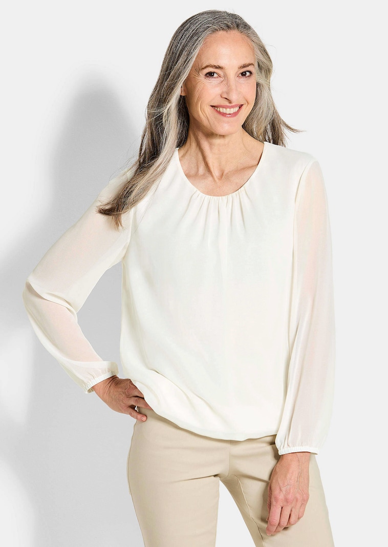 Elegante Bluse aus Chiffon