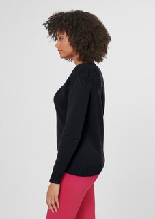 Knitted jumper with ajour accents thumbnail 4
