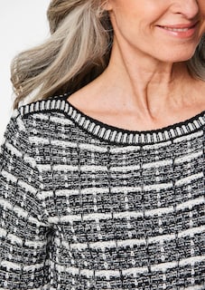 Pull avec motif jacquard à carreaux thumbnail 5