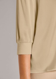 Blusenshirt aus Seidenstretch mit V-Ausschnitt thumbnail 5