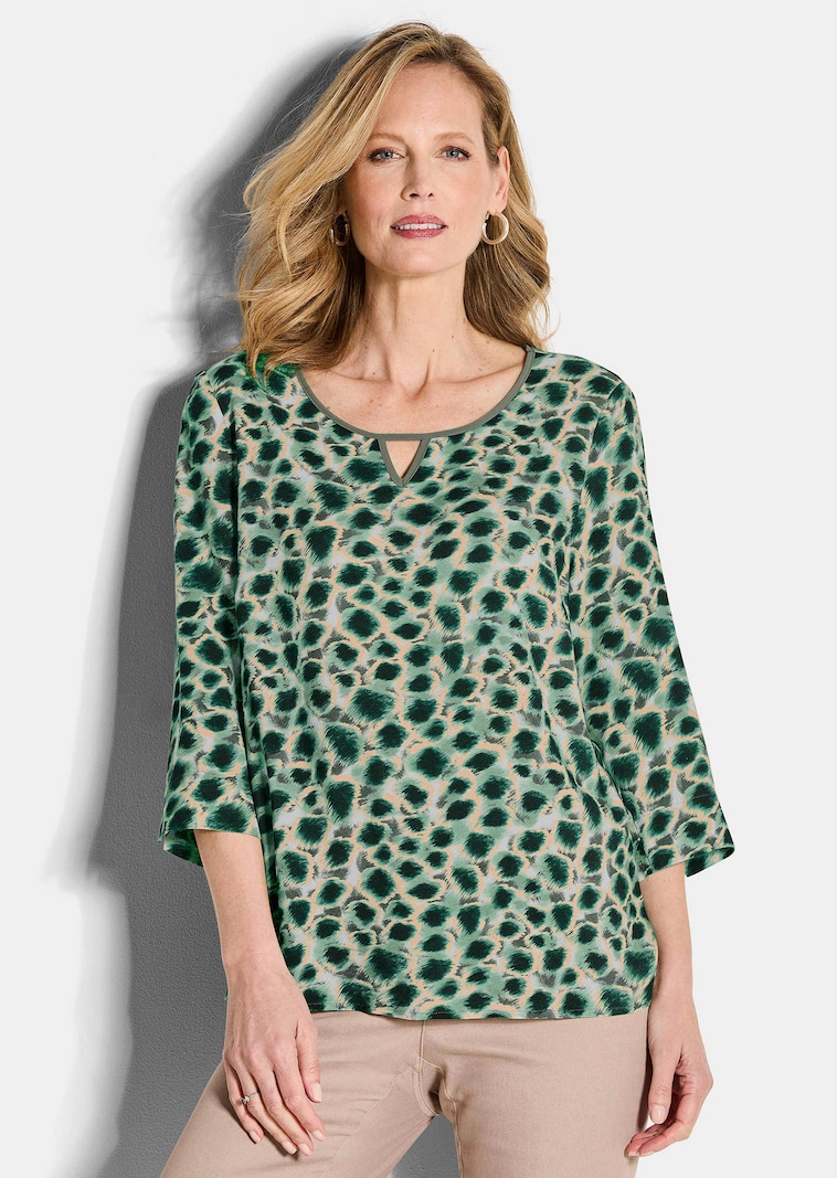 Druckbluse aus reiner Viskose