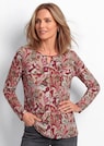 Shirt mit U-Boot-Ausschnitt und Schlitz-Detail thumbnail 1