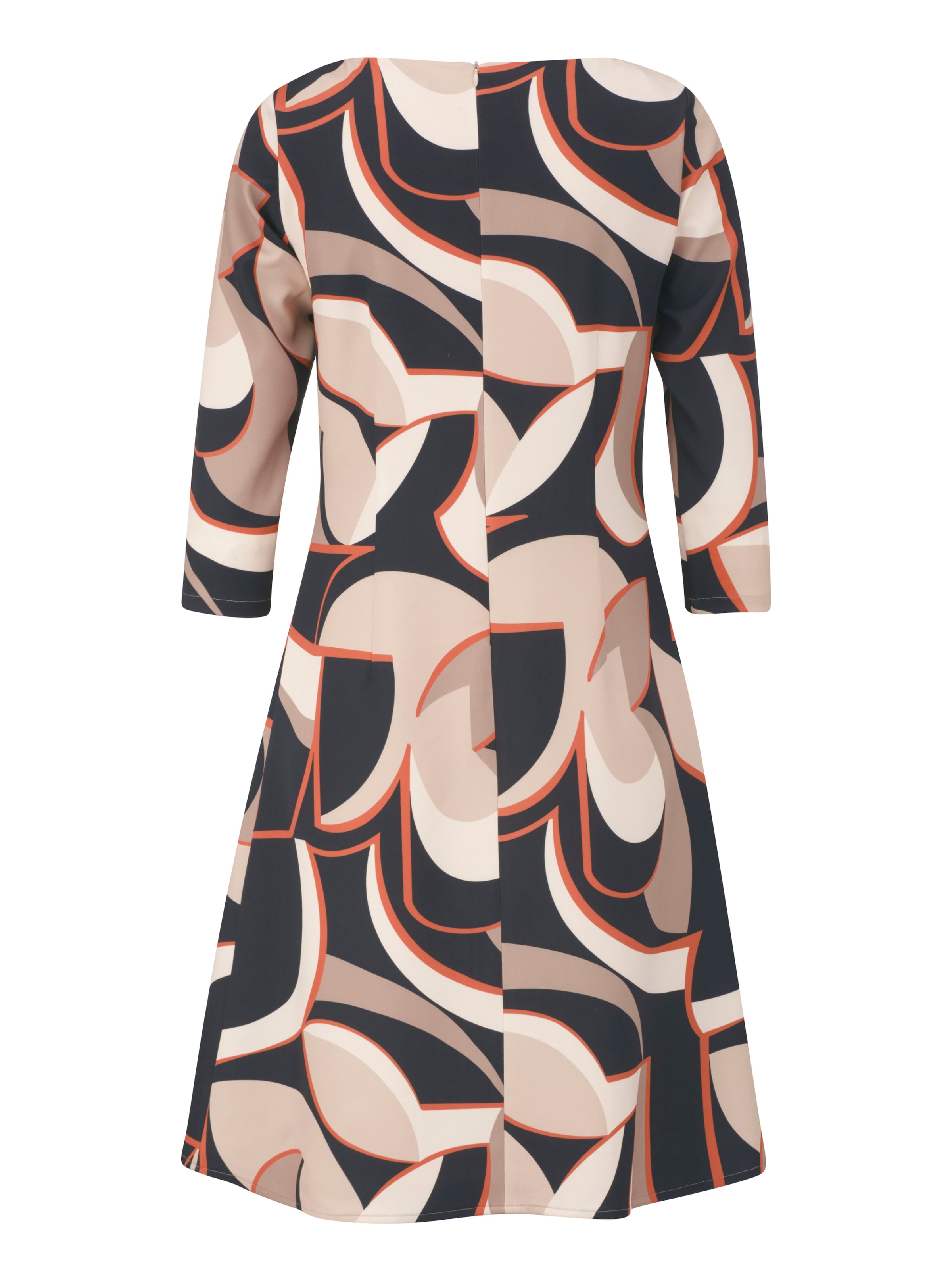 Kleid in grafischem Dessin