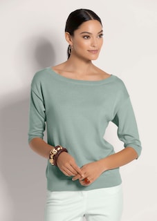 Rundhals-Pullover mit kurzen Ärmeln thumbnail 4