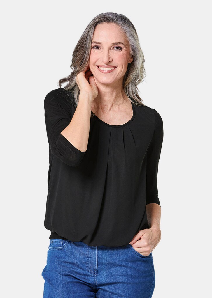 Élégant T-shirt aspect chemisier