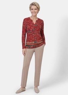 Langarmshirt mit Paisleymuster thumbnail 2