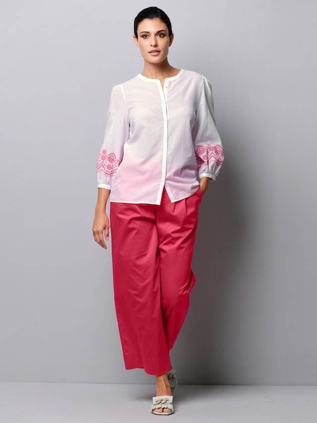 Bluse mit Stickerei am Ärmel 6