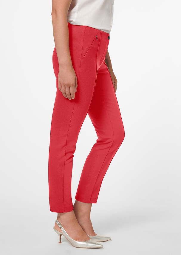 Skinny fit stretch trousers with piping 3