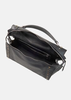 Leren tas met decoratie van studs thumbnail 2