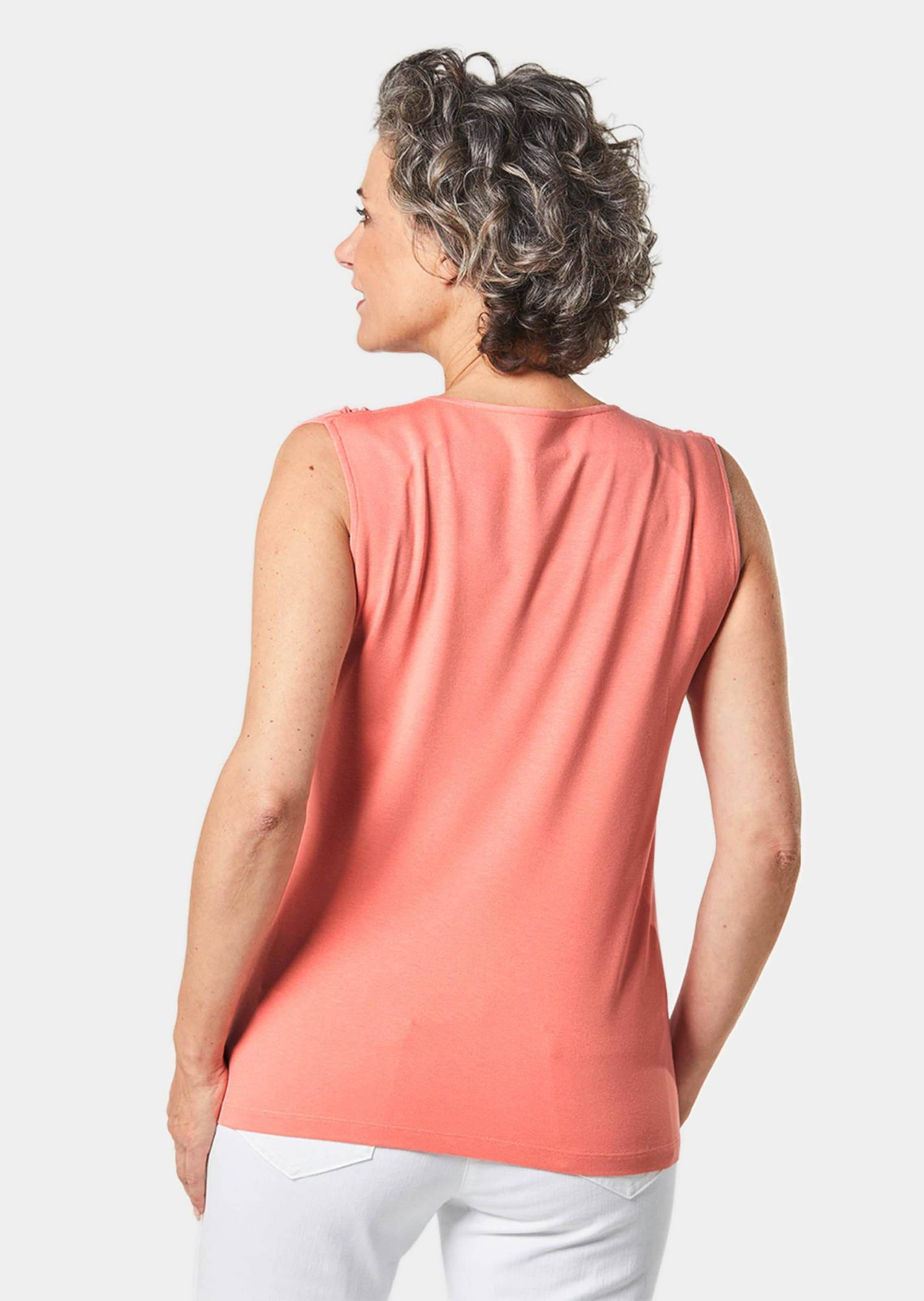 Bustier en jersey - pêche - Gr. 48 de Goldner Fashion