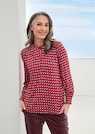 Jersey blouse met modieuze smokwerkdetails thumbnail 7