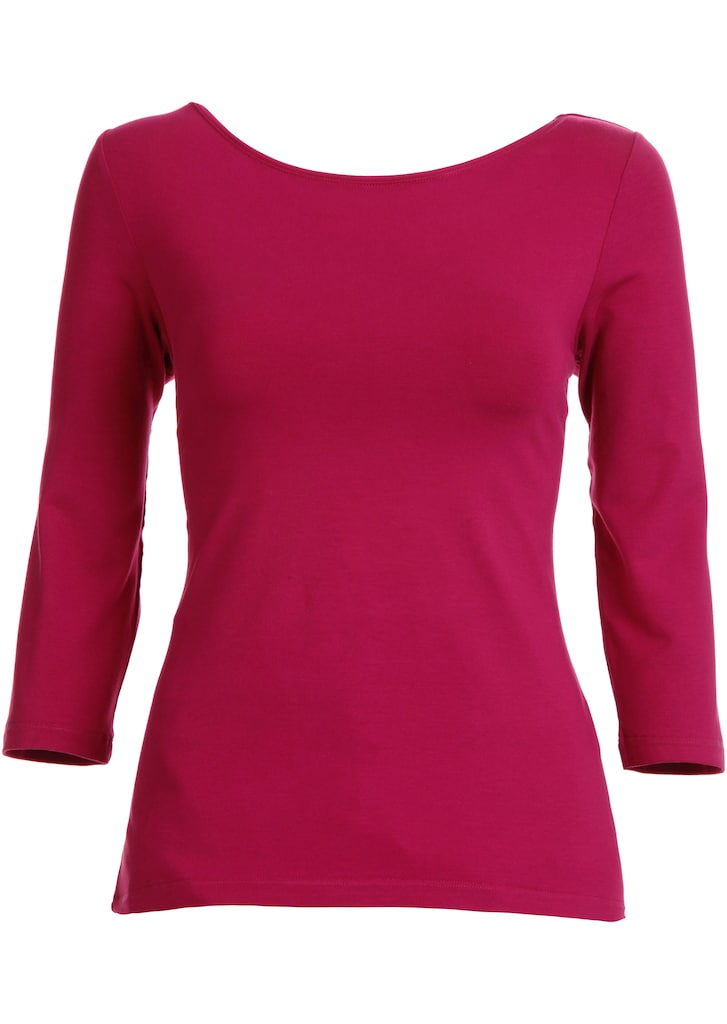 Top with boat neckline