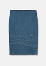Denim skirt with fringes thumbnail 6