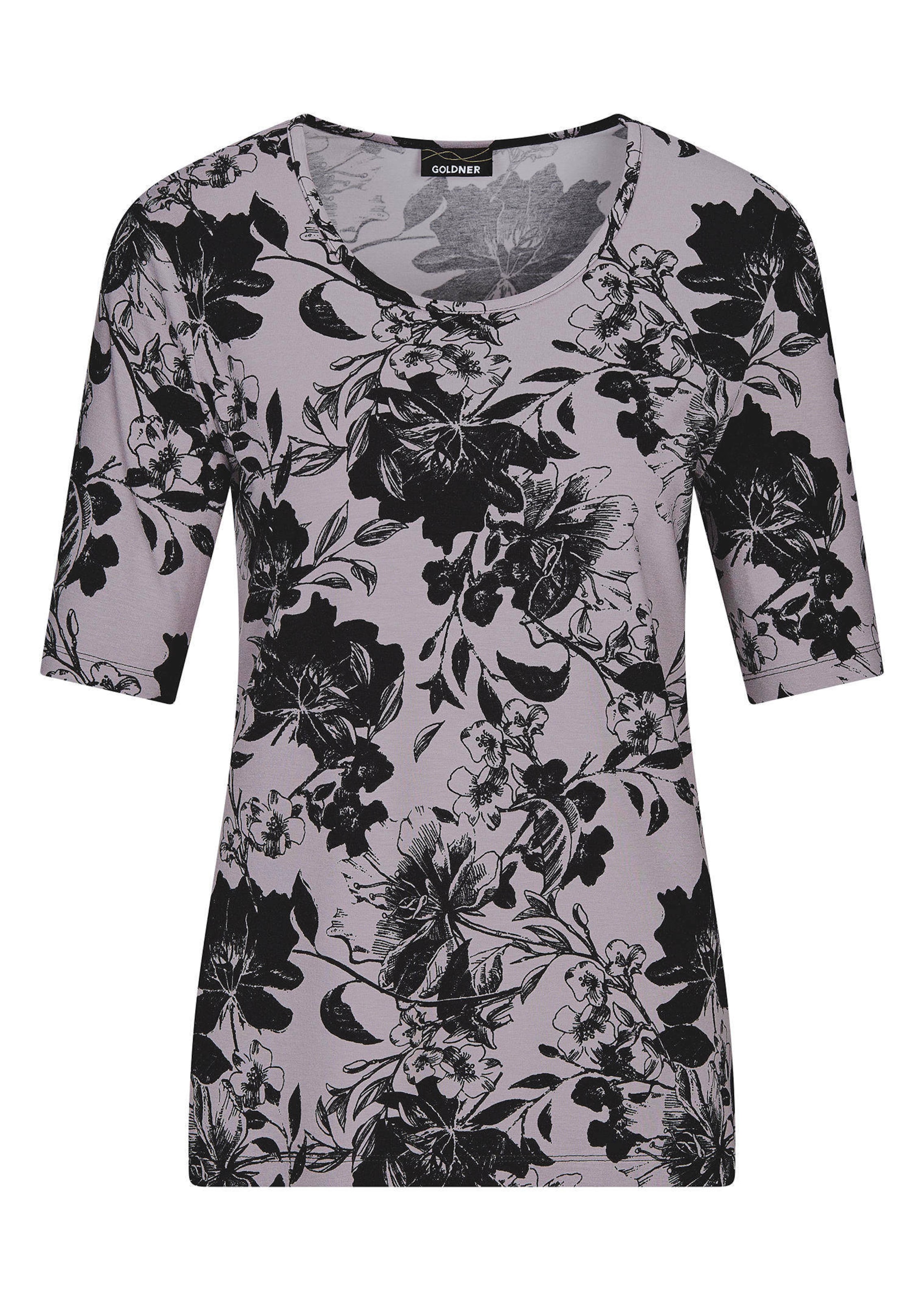 Jersey-Shirt mit Blumenprint