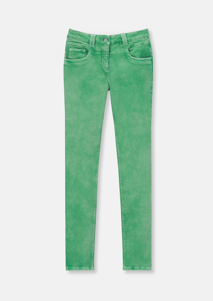 Schlanke 5-Pockets-Jeans mit breitem Saumaufschlag 5