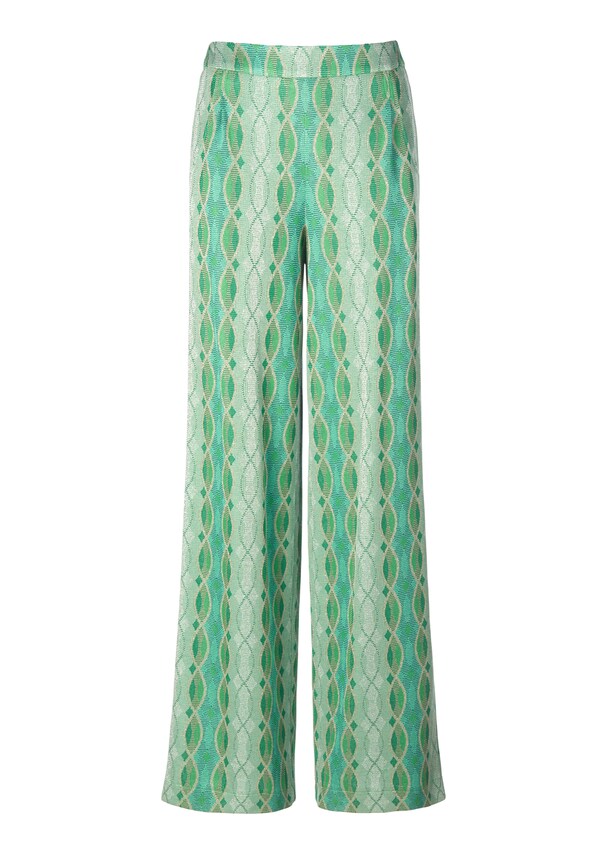 Wide jersey trousers with graphic print 3