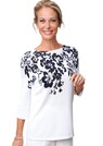 Trageangenehmer Pullover mit aufwendigem Druck und Glitzersteinen thumbnail 1