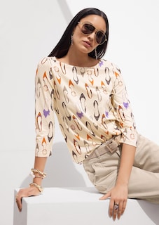 Stretchshirt mit Schuhprint thumbnail 1