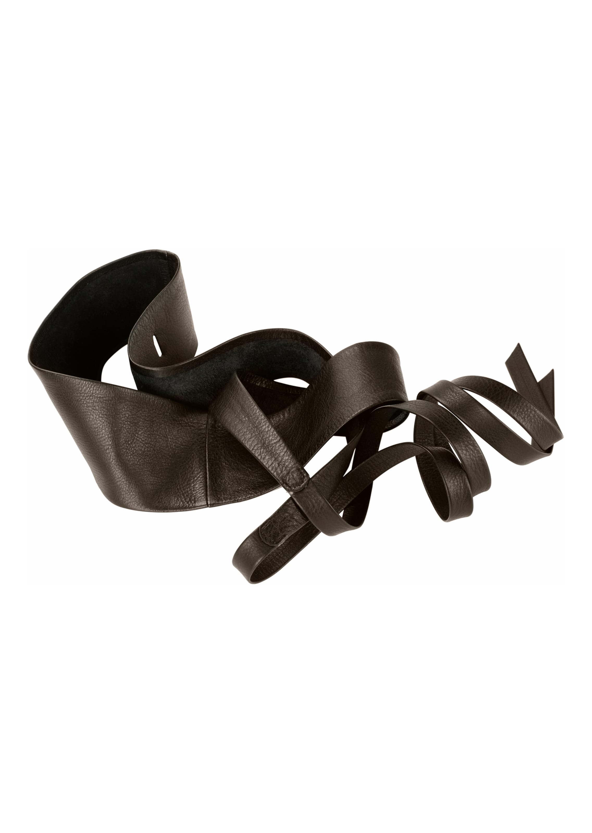 Leather belt for tying