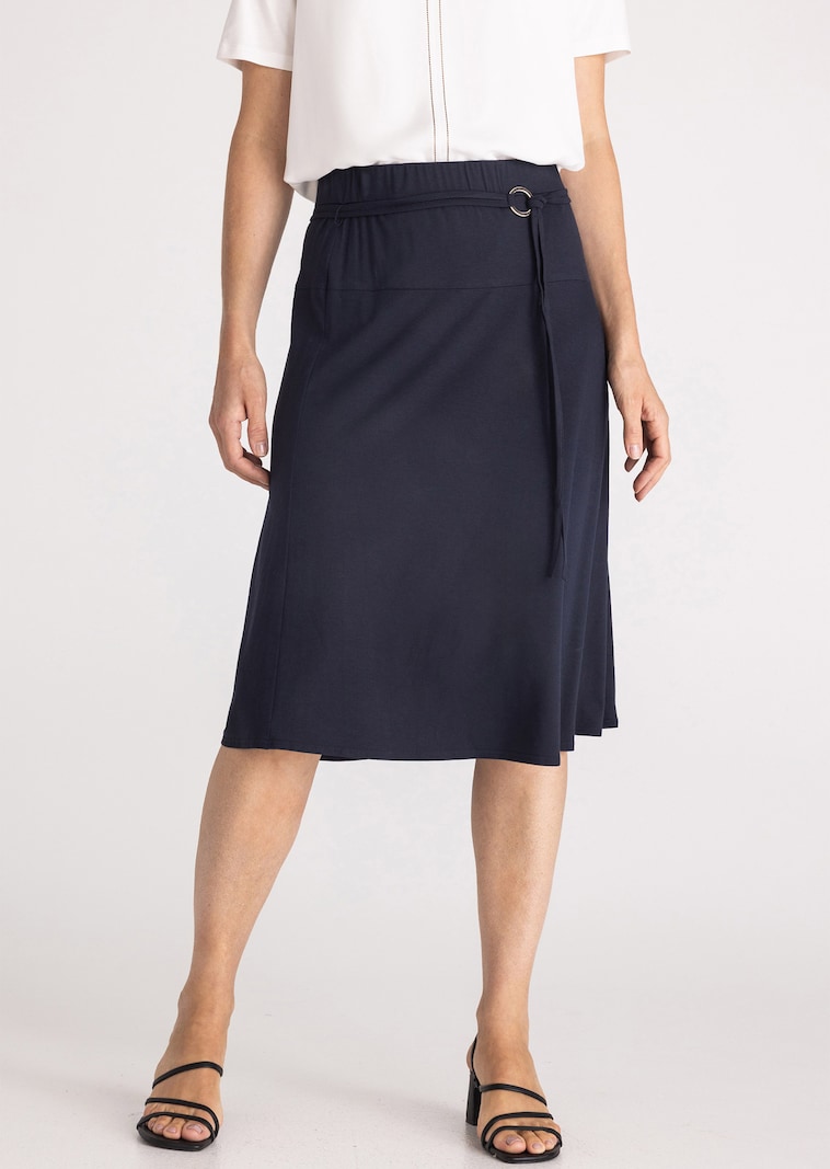 Jupe ample en jersey, avec ceinture