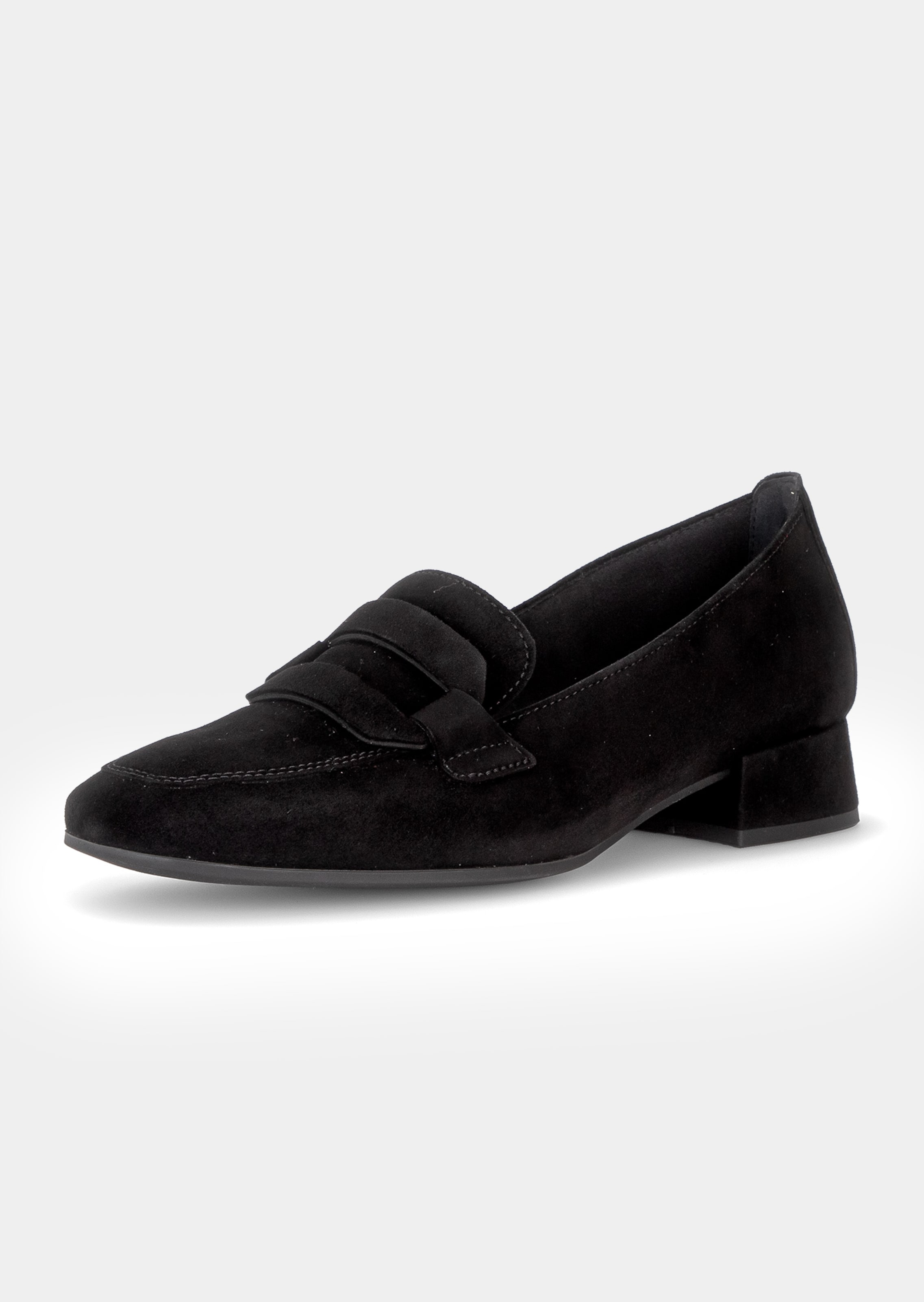 Leren veterschoen met decoratief element