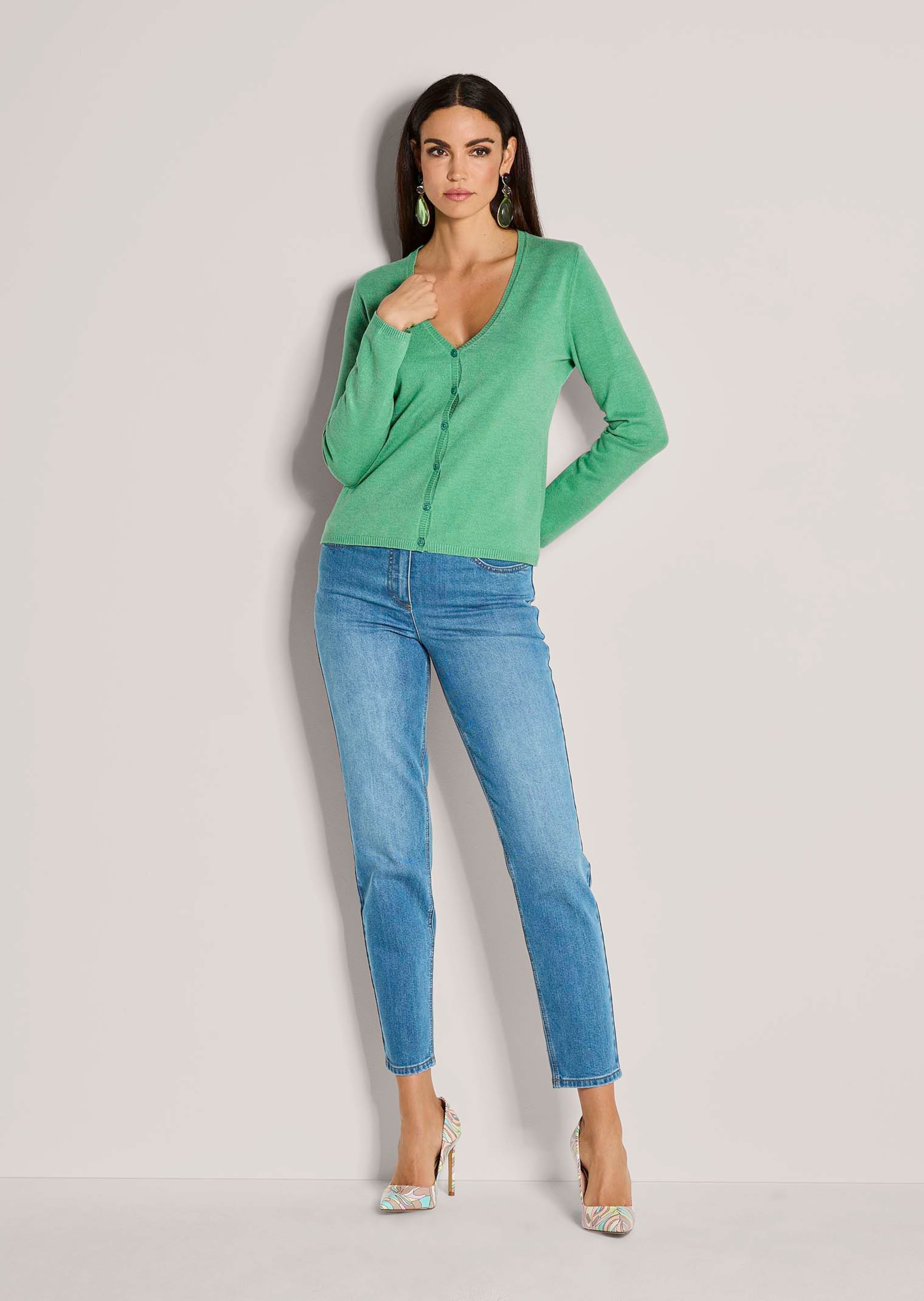 Feinstrick-Cardigan mit Modal