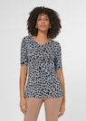 T-shirt with 1/2-length sleeves in a leopard print thumbnail 1