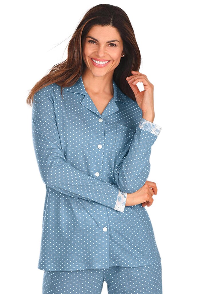 Getupftes Pyjama-Oberteil Mix&Match