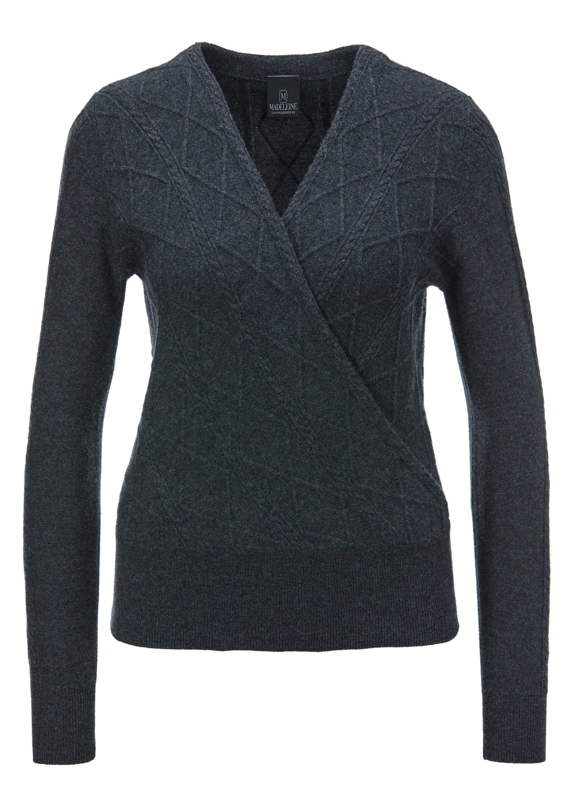 Wickelpullover mit V-Ausschnitt