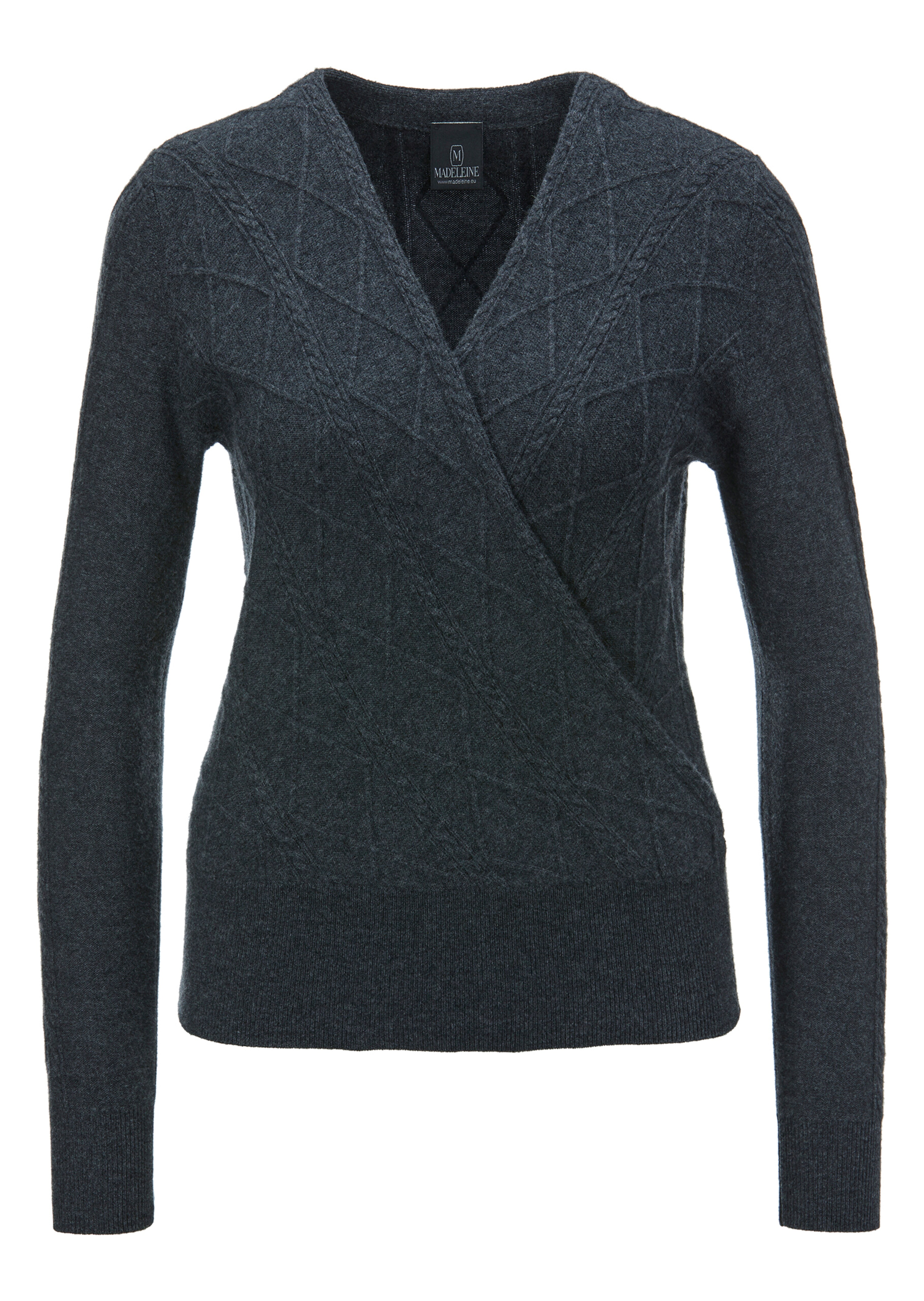 Wickelpullover mit V-Ausschnitt