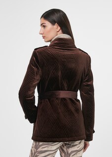 Samtjacke im Trenchcoat-Stil thumbnail 3