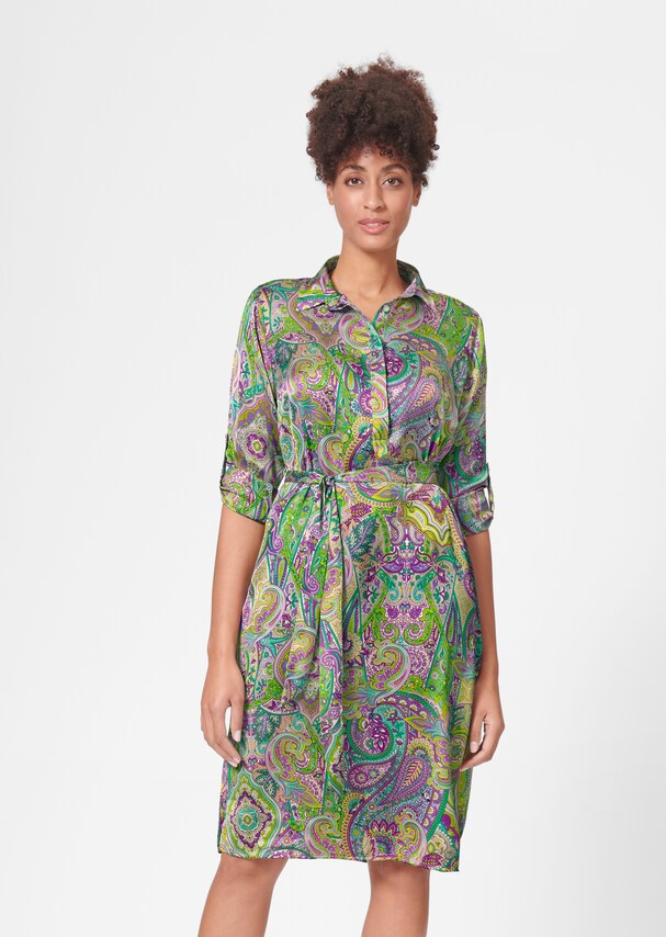 Leontine – Hemdblusenkleid mit Punktmuster main image 0