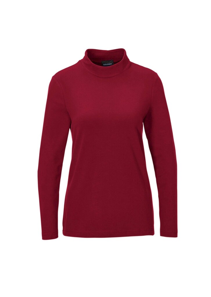 Stehkragenshirt mit Langarm
