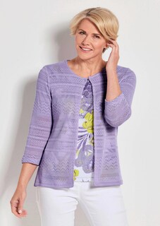 Licht shirtjasje in ajourlook thumbnail 7