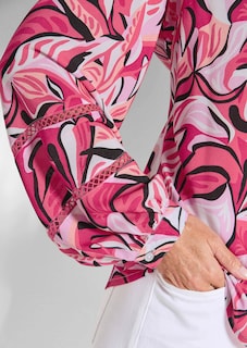 Viskose-Bluse mit Statement-Ärmeln thumbnail 5
