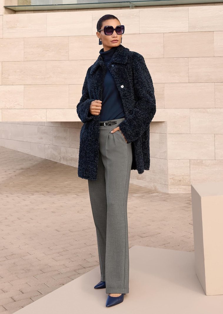 Manteau teddy tendance