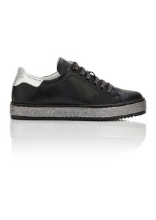 Leather lace-up trainers thumbnail 4