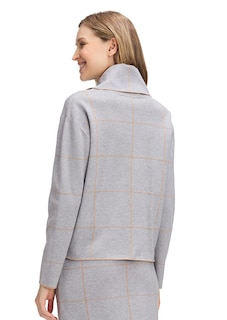 Rollkragenpullover mit Karomuster thumbnail 3