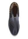 Leder-Boots mit bedrucktem Fellbesatz thumbnail 3