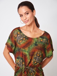 Longshirt in multicolor Schlangenprint thumbnail 1