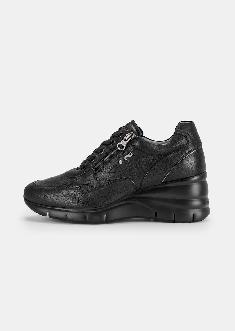 Sneakers à talon compensé intégré