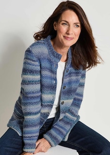 Strickjacke mit Multicolor Ringeloptik thumbnail 7