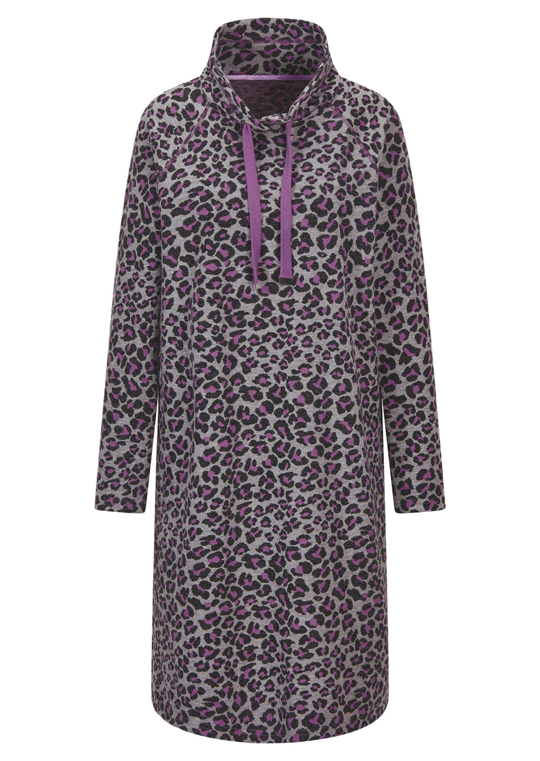 Robe en sweat avec imprimé animalier