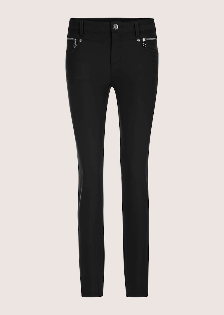 Stretch-Hose mit Zier-Reißverschlüssen