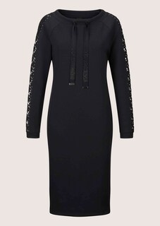 Jerseykleid mit Strass und Spitze thumbnail 6