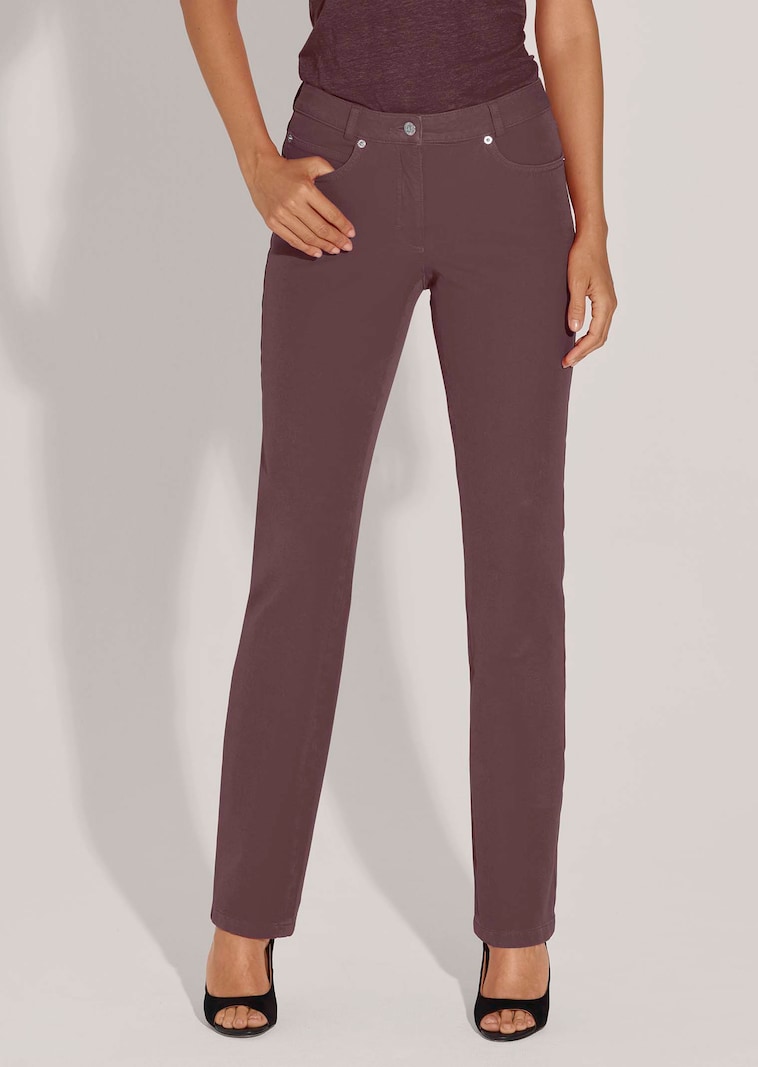 M-jeans in recht model met logo-borduursel
