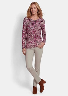 T-shirt à manches longues en jersey de viscose thumbnail 2